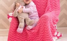 Knit Chevron Baby Blanket Free Pattern
