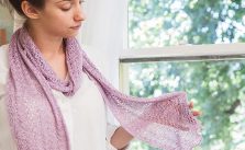 Lace 1, 2, 3 free scarf knitting pattern