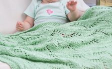 Lace Chevrons Baby Blanket Free Pattern