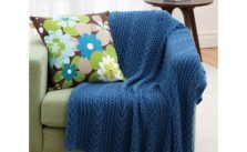 Lacy Throw Free Intermediate Knit Pattern