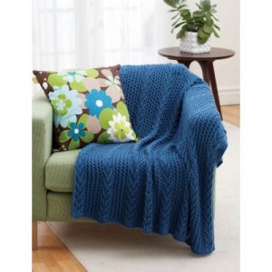 Lacy Throw Free Intermediate Knit Pattern