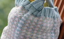 Little Check Market Bag Free Knitting Pattern