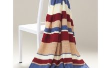 Nantucket Striped Afghan Free Knitting Pattern