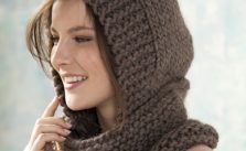 Neck Warmer with Hood Free Knitting Pattern