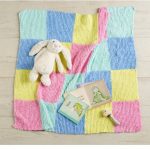 Nippers Checkerboard Baby Blanket Free Knitting Pattern