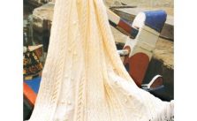 Patons Anchors Aweigh Free Intermediate Afghan Knit Pattern