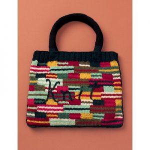 Patons Crazy Stripes “Knit” Bag Free Pattern