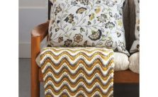 Patons Feather and Fan Blanket Free Knitting Pattern