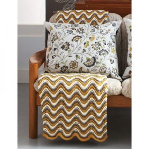Patons Feather and Fan Blanket Free Knitting Pattern