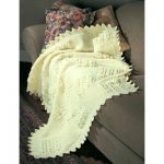 Patons Garter and Shell Squares Free Intermediate Afghan Knit Pattern