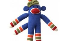 Patons Knit Striped Funky Monkey Free Easy Child’s Toy Knit Pattern