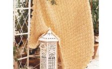 Patons Lacy Leaf Free Easy Afghan Knit Pattern