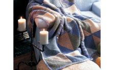 Patons Muted Squares Free Beginner Afghan Knit Pattern