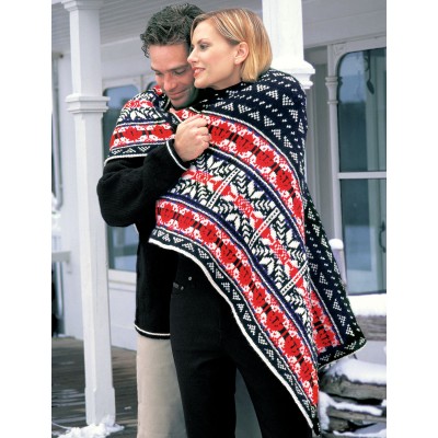 Patons Nordic Lap Blanket Free Knitting Pattern