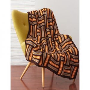 Patons Parquet Motifs Afghan Free Knitting Pattern