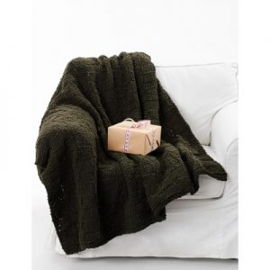 Patons Pine Creek Afghan Free Intermediate Knit Pattern