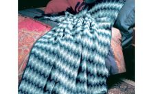 Patons Shaded Chevron Free Intermediate Afghan Knit Pattern