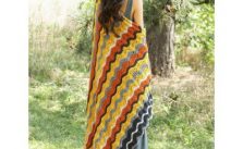 Patons Shaded Chevrons Blanket Free Easy Knit Pattern