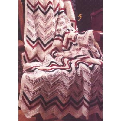 Patons Woven Look Afghan Free Easy Knit Pattern