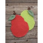 Pear-y Nice Dishcloth Free Easy Knit Pattern