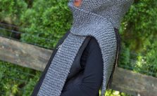 Quarry Hood Garter Stitch Scarf Free Knit Pattern