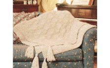 Quick Diamond Free Afghan Knitting Pattern