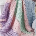 Quick knit panels and bows free baby blanket knitting pattern