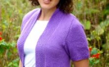 Rooftop Garden Cardigan lace free knit pattern