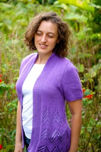 short sleeved lace cardigan free knitting pattern