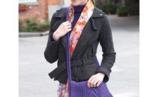 Seed Stitch and Cables Bag Free Knitting Pattern