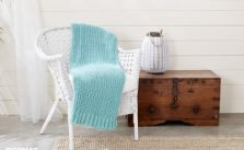 Shaker Knit Rib Blanket Free Pattern