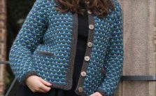Slip stitch jacket free knitting pattern