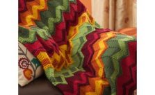 Spicy Chevron Blanket Free Intermediate Knit Pattern