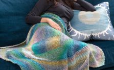 Spiral Knit Lapghan free knitting pattern
