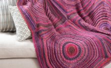 Squared Shades Throw Free Knitting Pattern