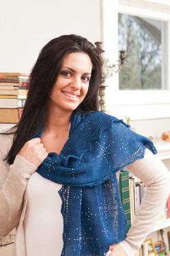 Starry Stole Free Knitting and Bead Pattern