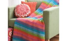 Striped Afghan Free Easy Knitting Pattern
