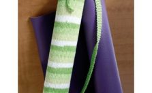 Stripes Yoga Bag Free Knitting Pattern