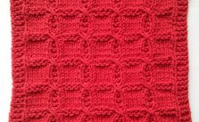 Swish with a Twist free dishcloth knitting pattern