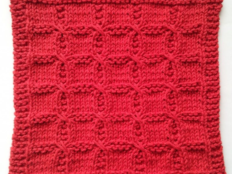 Swish with a Twist free dishcloth knitting pattern