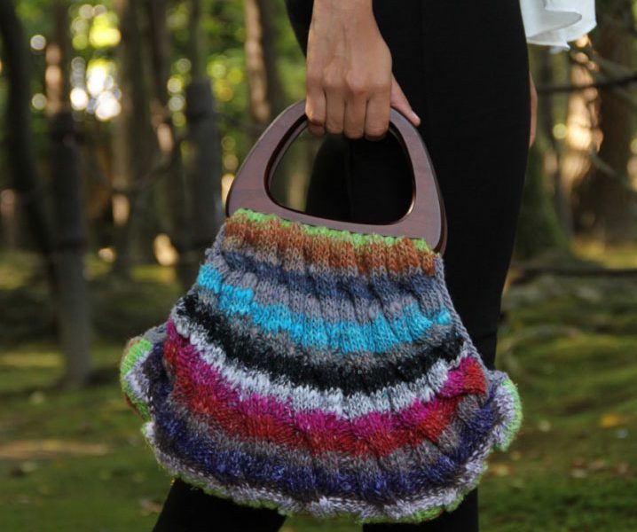 Taiyo Free Cabled Bag Noro Knitting Pattern