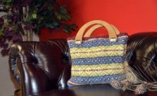 Trees in Water Felted Bag Free Knit Pattern