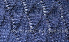 Vertical Waves Free Knitting Stitch
