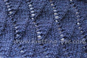 Vertical Waves Free Knitting Stitch by Knitting Bee http://www.knitting-bee.com/