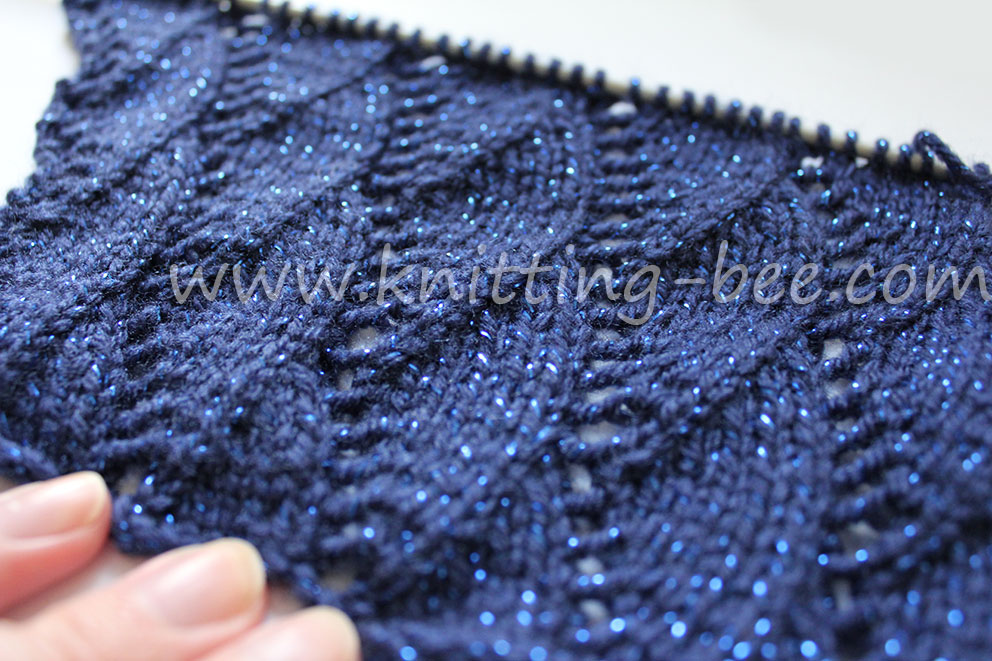 Vertical Waves Free Knitting Stitch by Knitting Bee https://www.knitting-bee.com/