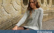 Viva – a cardigan with cables