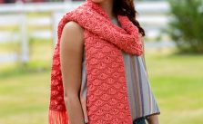 Wavy Drop-Stitch Scarf