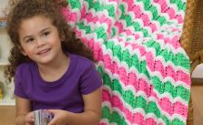 Wild Waves Throw Free Ripple Knitting Pattern