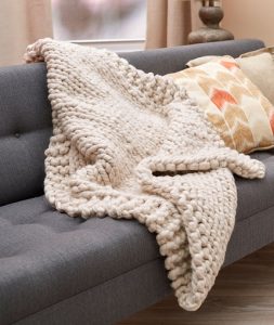 Wonderful Big Stitch Throw Free Knitting Pattern