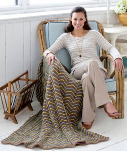 ZigZag Ease Throw Free Knitting Pattern